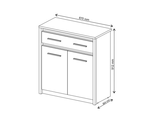 "AYSON" Комод 2D1S-00-00016205