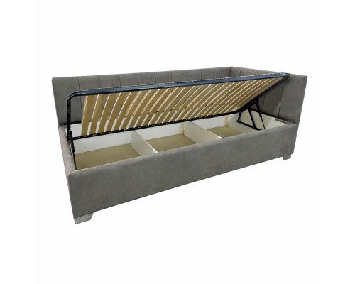 Ліжко "Скай" 90*200 з під/мех Г (правий)-00-00024376