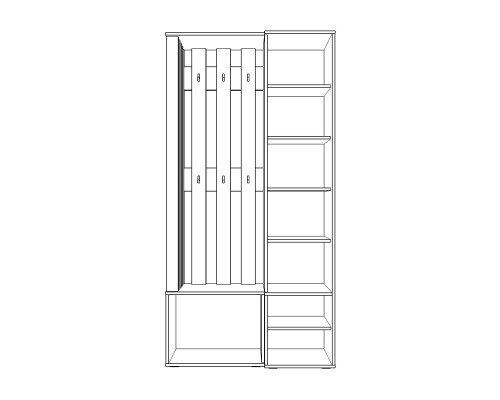 Передпокій "Лофт" правий-00-00026334