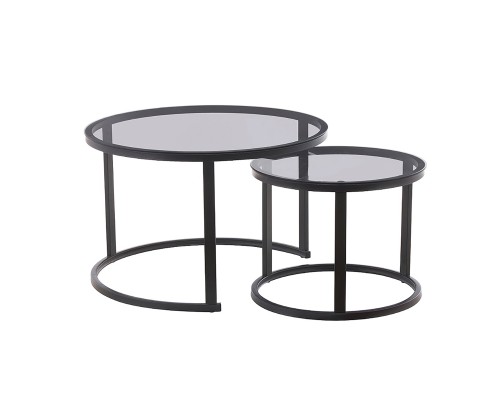 Столик кавовий "Орео" 2 шт (A506) 500*500+350*350